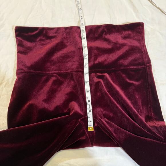 Spanx Dark Red Velvet Jeggings size XL - Picture 8 of 10